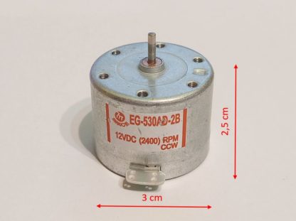 EG-530AD-2B DC 12V 2400RPM CCW Capstan Audio Motor